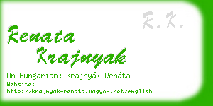renata krajnyak business card