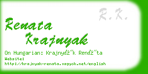 renata krajnyak business card